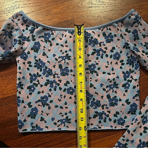 Zara Off the Shoulder Jacquard top - Picture 8 of 10